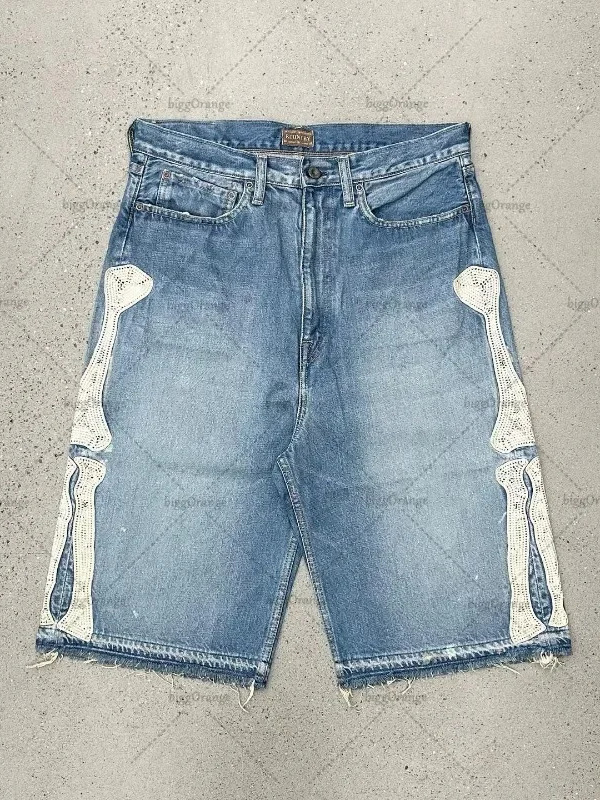 Street Fashion Jeans Women - Deeptown Y2k Vintage Harajuku Denim Shorts