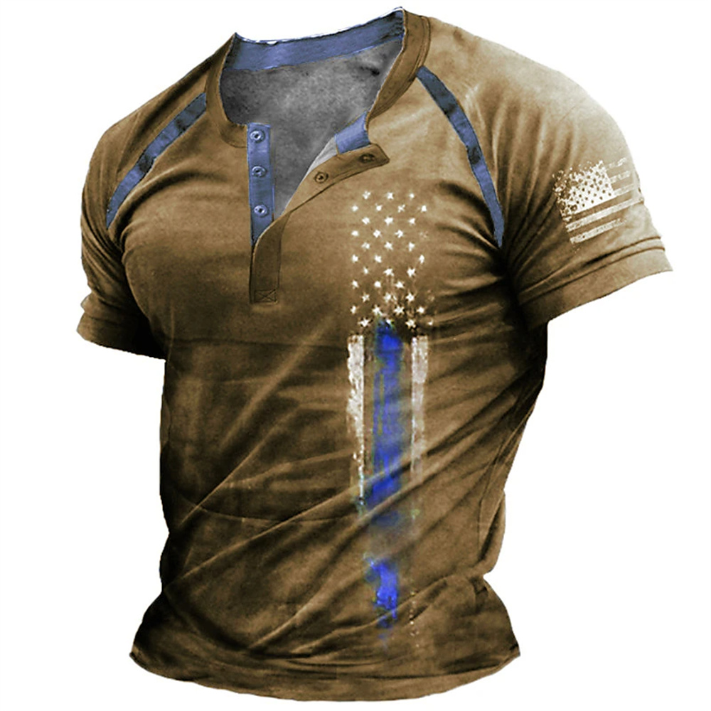 Street Fashion Style - Funny 3D American Flag Print Men's