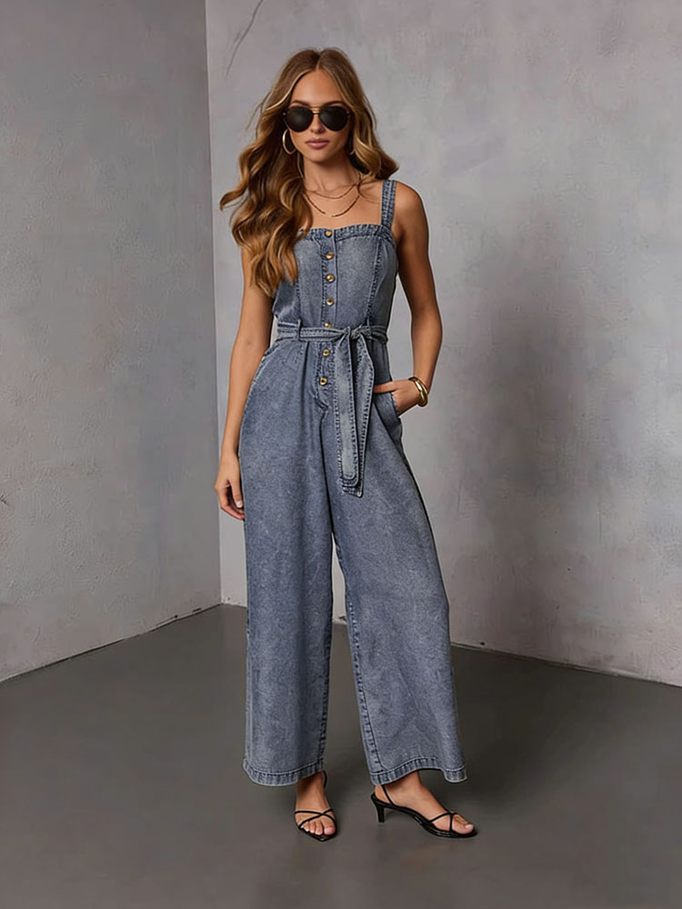 Street Fashion Jeans Women - Summer Vintage Women Denim Jumpsuits 2026