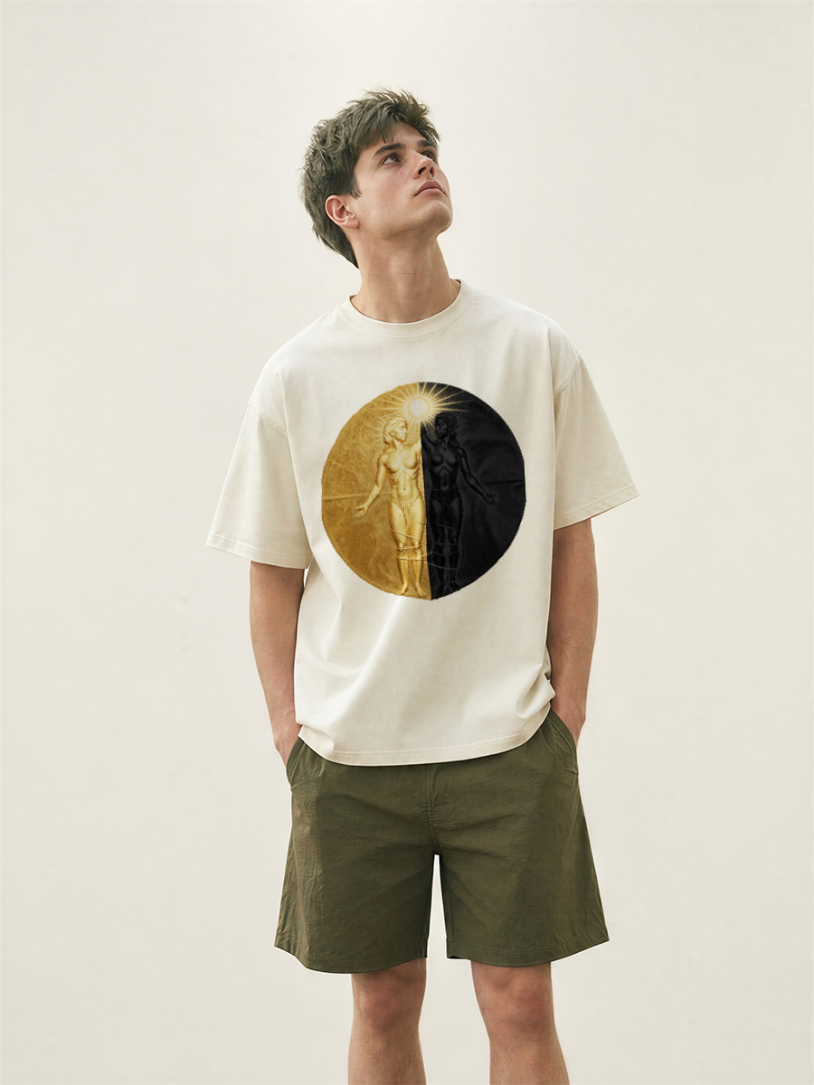 Street Fashion Asian Men - T Shirts Men Bamboo Plant Print