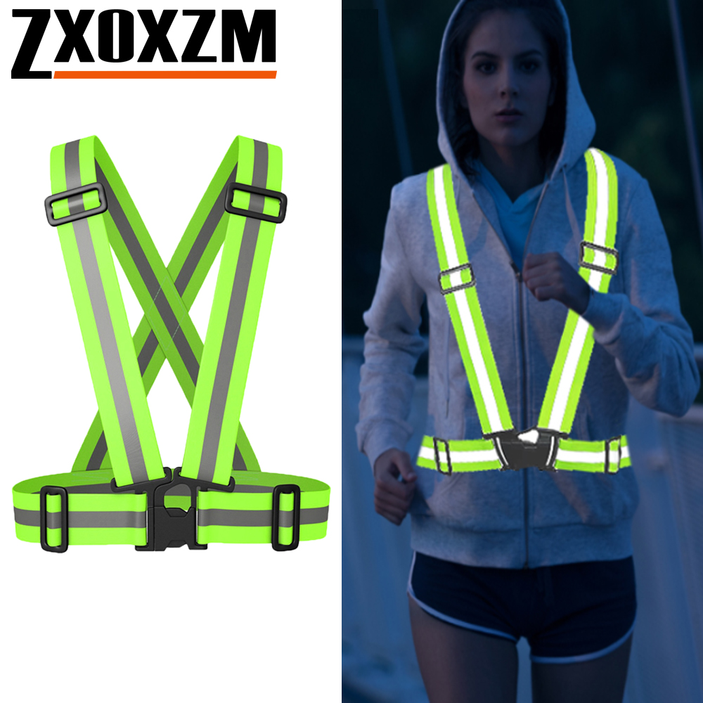 Reflective Jacket Running - 1Pcs Night Running Vest High Visibility
