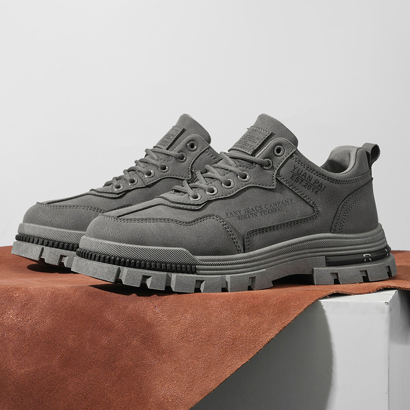 Street Fashion Walk - Men's Thick Sole Work Boots Non