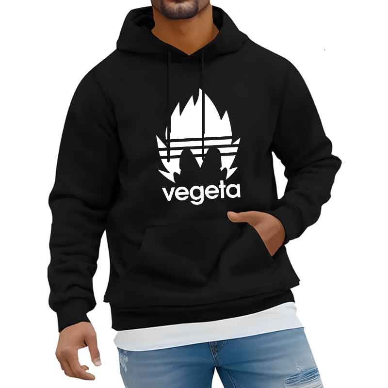 Street Fashion Trend 2025 - Vegeta Print Men's Women Hooded Sweatshirt