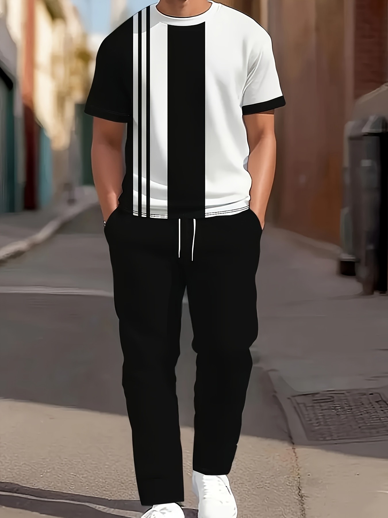 Street Fashion Style - 2026 Summer New Men's Short-Sleeved Long