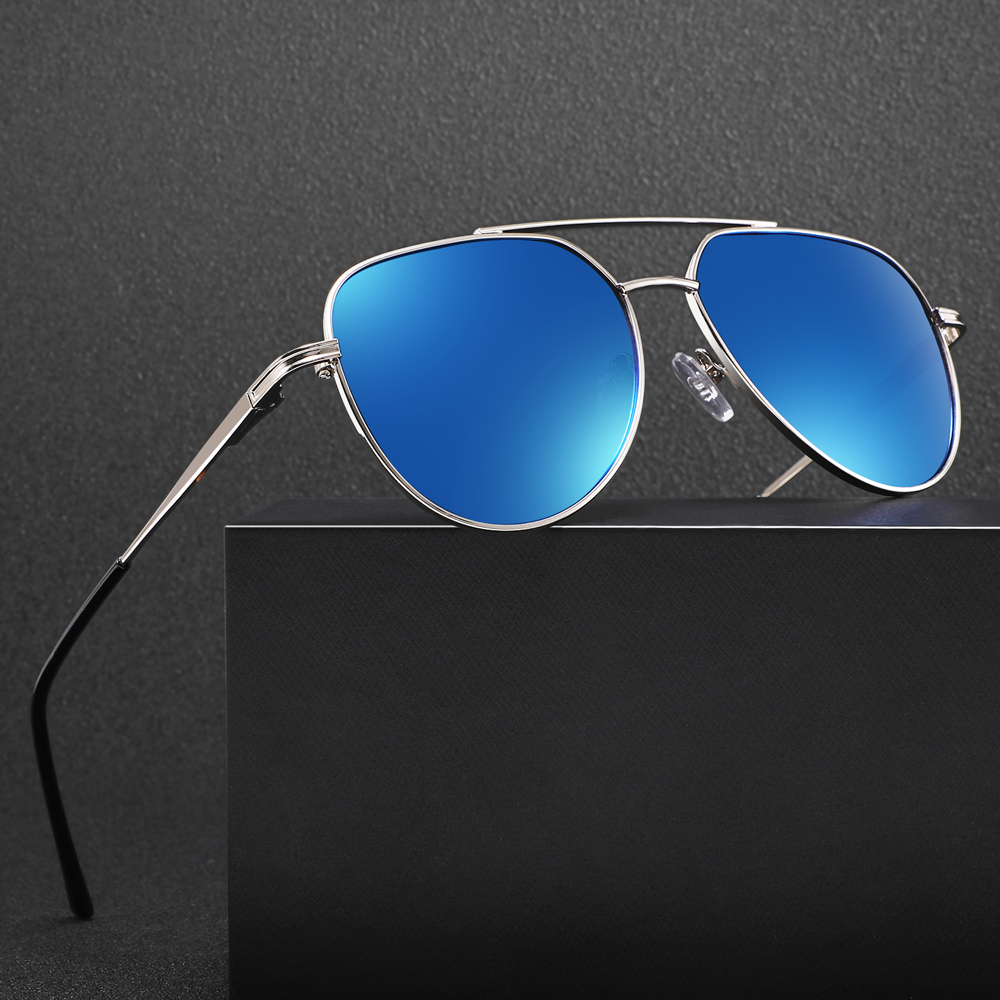 Street Fashion Walk - KIDIN Thin Double Bridge Metal Aviator