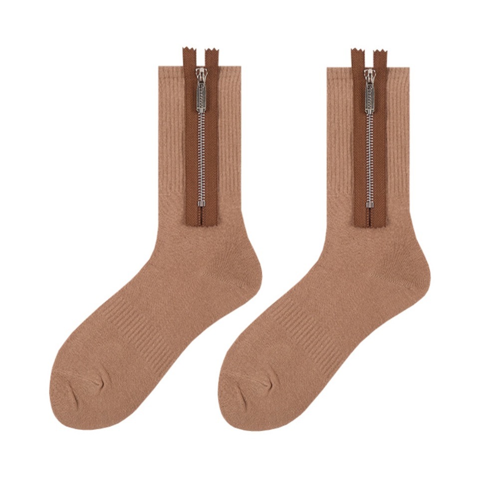 Street Fashion Youtube - Fashion Street Style Metal Zipper Socks