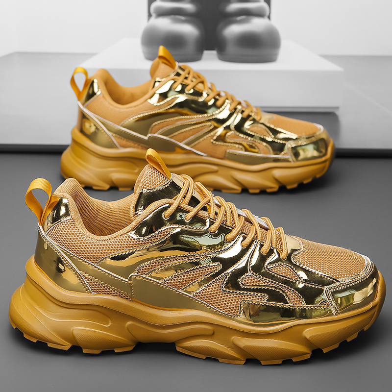 Men New Fashion Glossy Leather - Street Fashion Walk 评论和价格