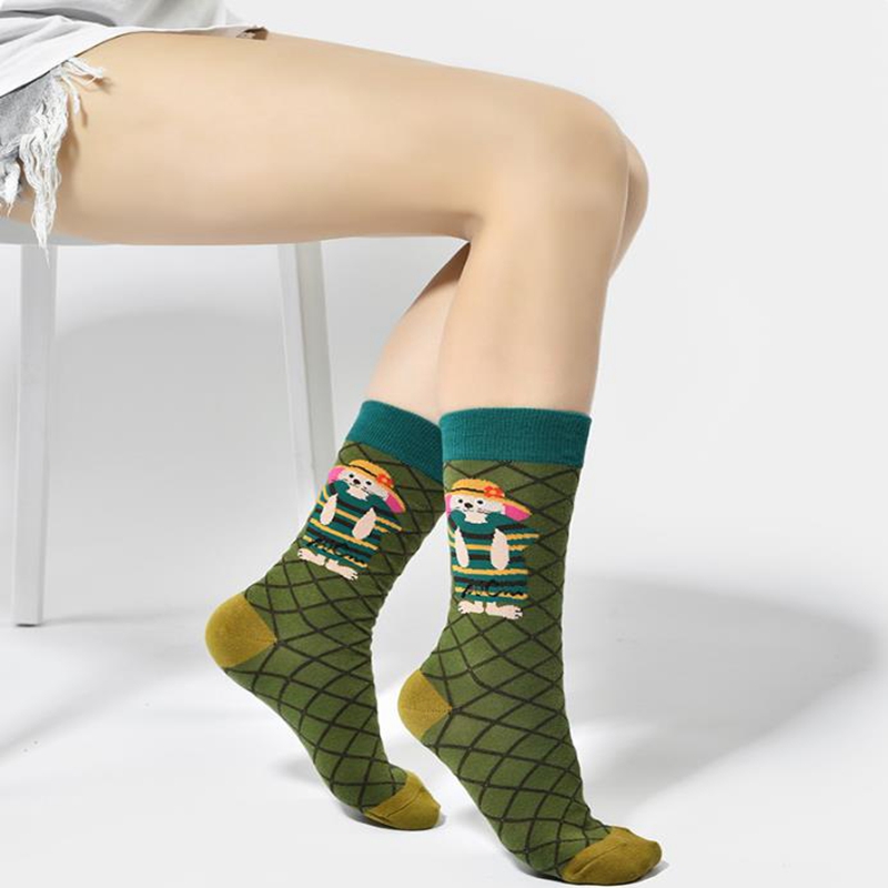 Women's Fashion Socks Cute Col - Street Fashion Youtube 评论和价格