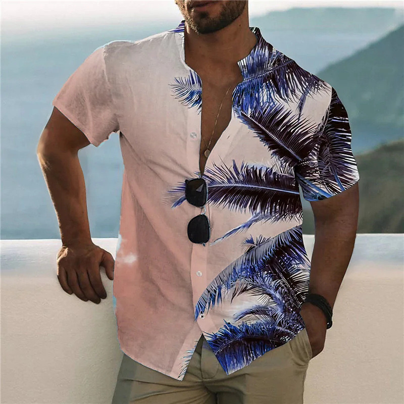 Men's Shirt Pattern Shirt Prin - Street Fashion Shanghai 评论和价格