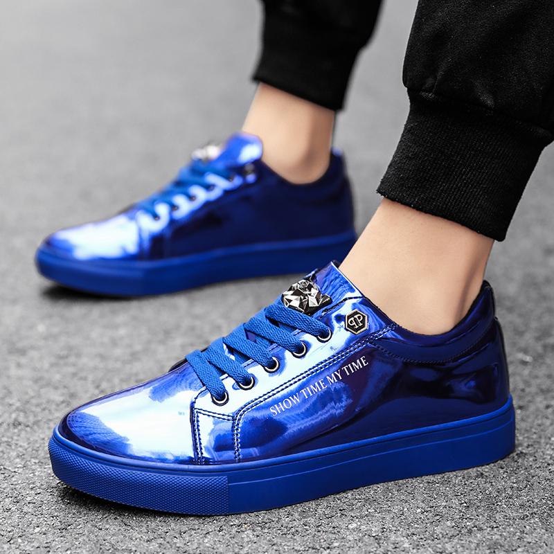 Luxury Men Casual Sneakers Blu - Street Fashion Walk 评论和价格