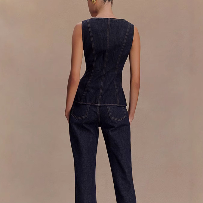 Summer Denim Pant Sets Women 2 - Street Fashion Jeans Women 评论和价格