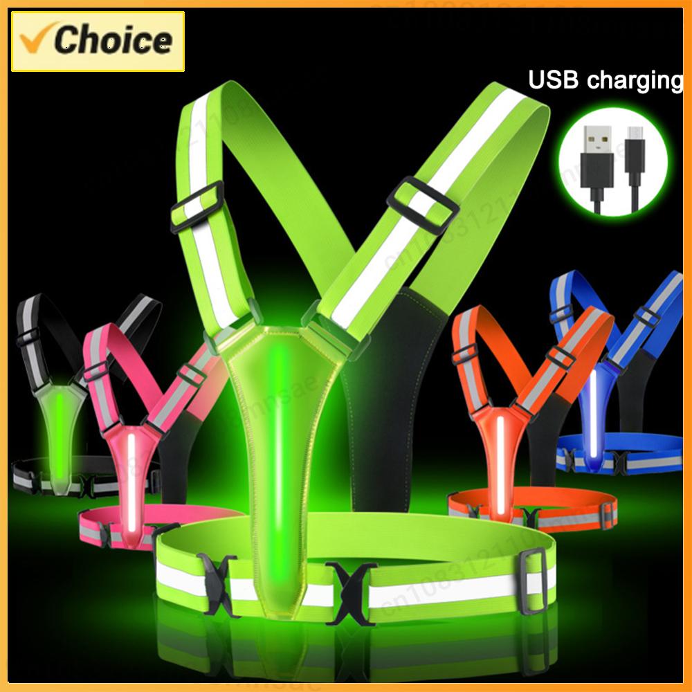LED Reflective Safety Vest Lig - Reflective Jacket Running 评论和价格