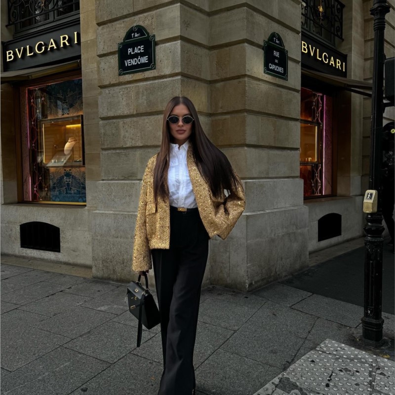 Women Fashion Shiny Sequin Bom - Street Fashion Shanghai 评论和价格