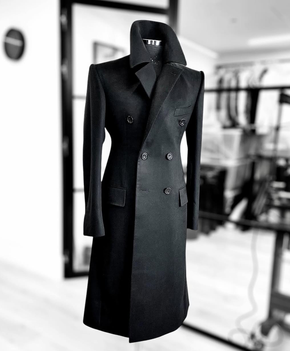 Fashion Woolen Blend Coat Men  - Street Fashion Shanghai 评论和价格