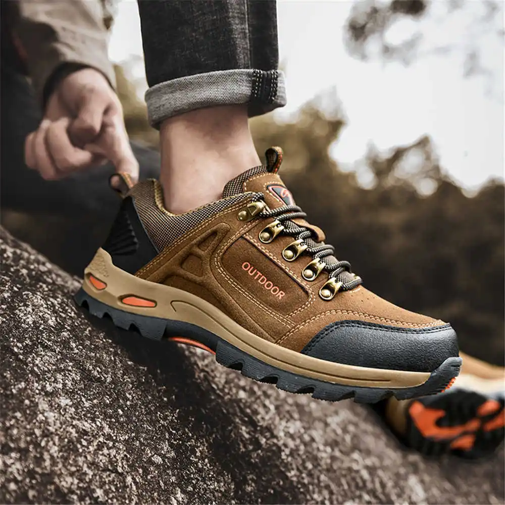 Non-slip Lace Up Hiking Tennis - Street Fashion Asian Men 评论和价格