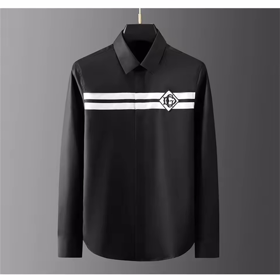 Luxury basic shirt men's long  - Street Fashion Shanghai 评论和价格