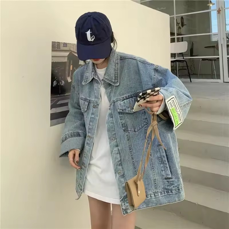 2025 New Fashion Denim Jacket  - Street Fashion Jeans Women 评论和价格