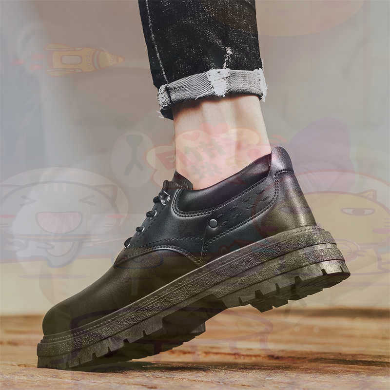 Dark Natural Leather Fashion T - Street Fashion Asian Men 评论和价格