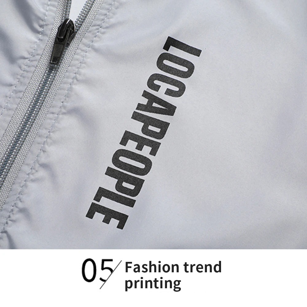 Men's Hooded Sun Protection Ja - Reflective Jacket Running 评论和价格