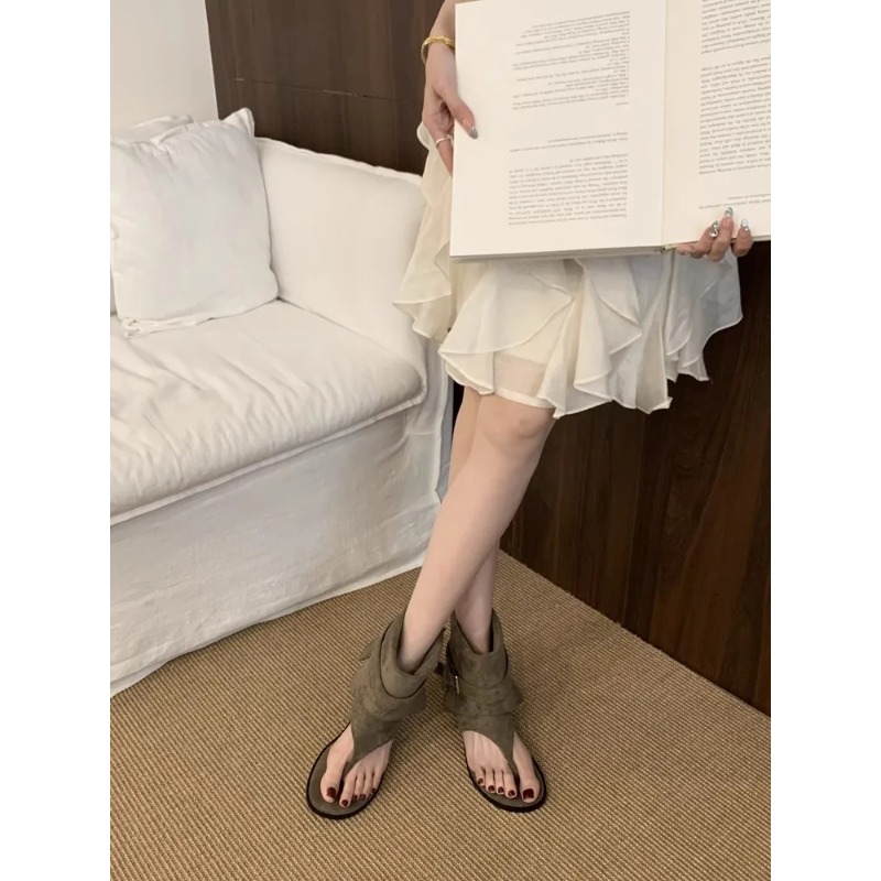 Fashion Open Toe Flats Sheepsk - Street Fashion Rome 评论和价格