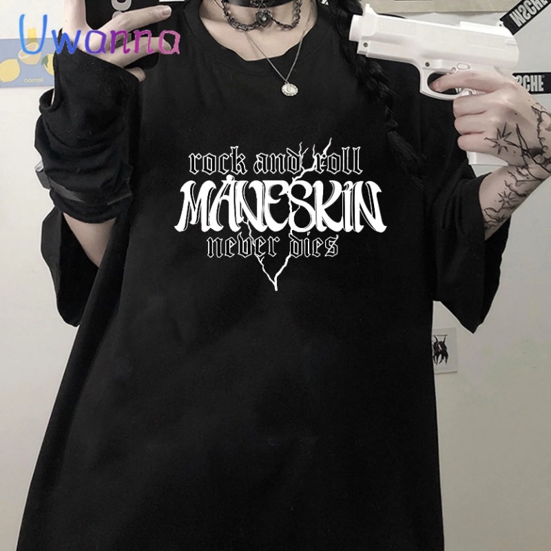 Oversized T Shirt Graphic Mane - Street Fashion Asian 评论和价格