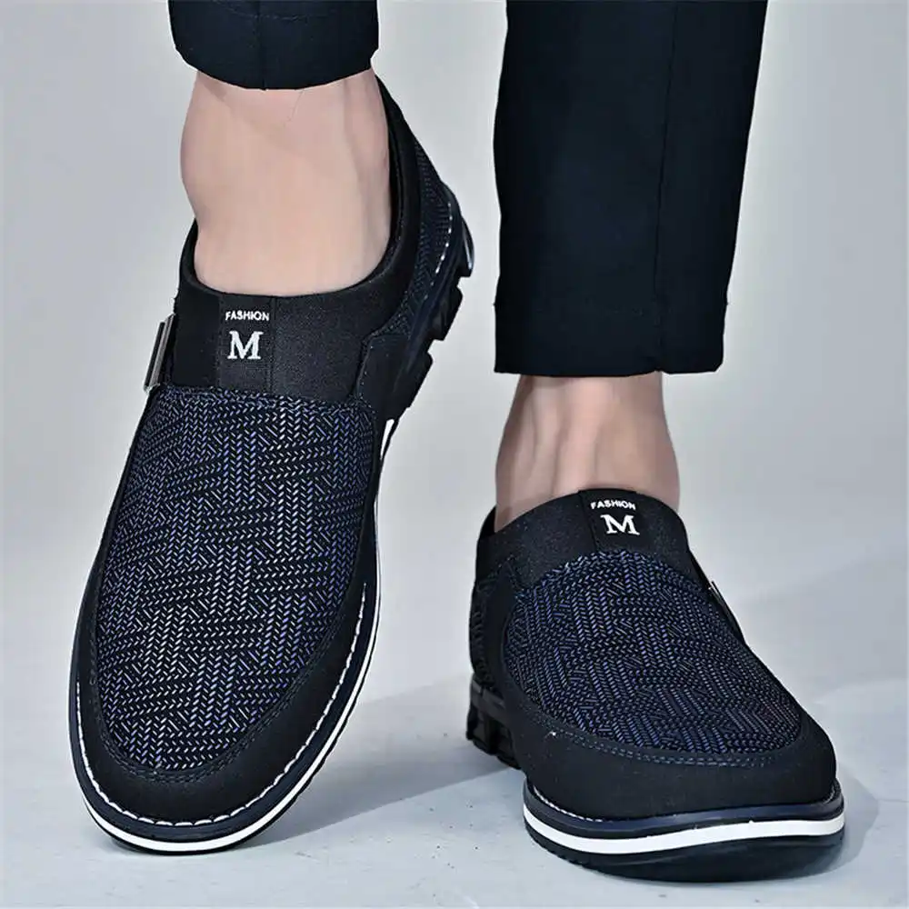 Dark Blue 44-45 Summer Shoes S - Street Fashion Asian Men 评论和价格