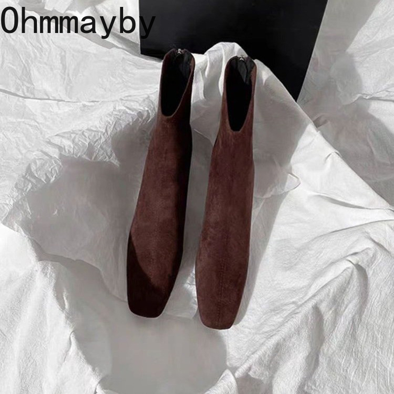 Autumn Winter Square Toe Woman - Street Fashion Rome 评论和价格