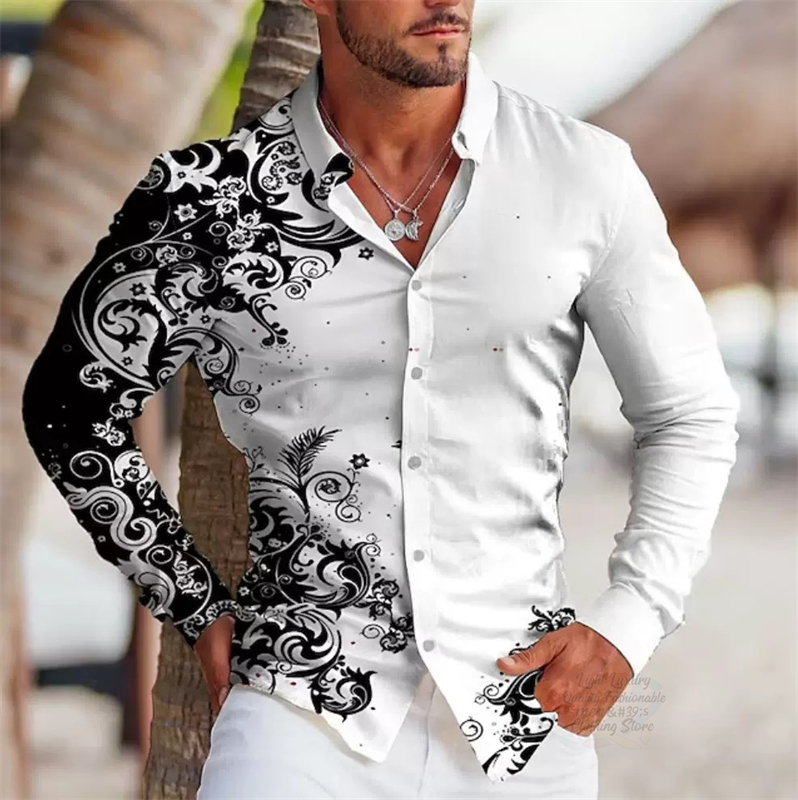 Men's Shirts High Quality Long - Street Fashion Shanghai 评论和价格