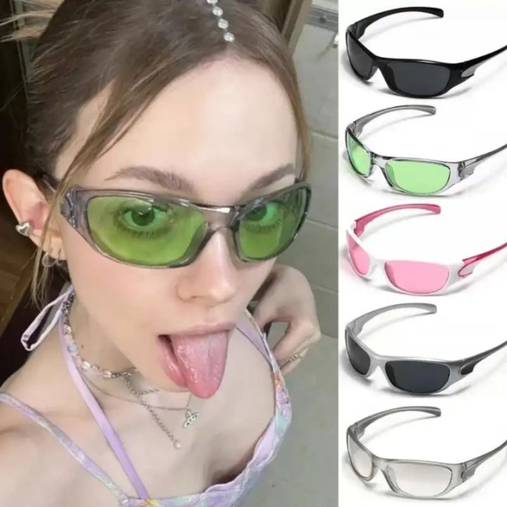 New Punk Y2K Sunglasses Women  - Street Fashion Look 评论和价格