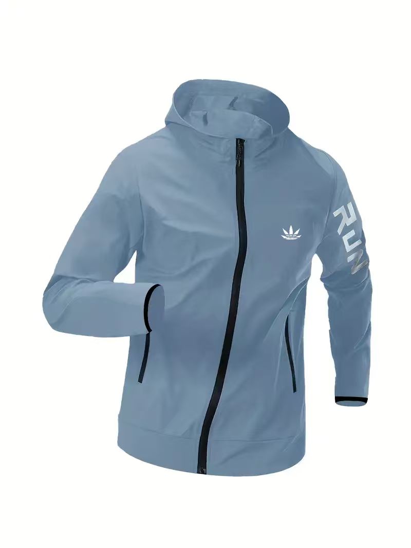 Mens Run Hooded Windbreaker Ja - Reflective Jacket Running 评论和价格