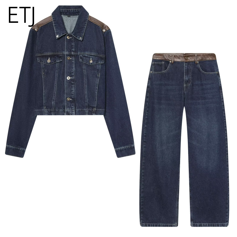 ETJ Women's Denim Jacket & Jea - Street Fashion Jeans Women 评论和价格