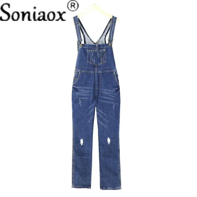Casual Streetwear Hole Denim J - Street Fashion Jeans Women 评论和价格
