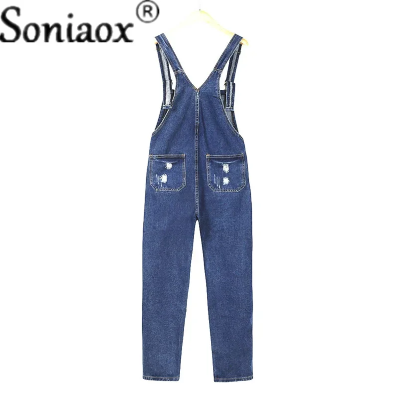 Casual Streetwear Hole Denim J - Street Fashion Jeans Women 评论和价格