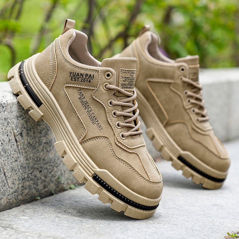 Men's Thick Sole Work Boots No - Street Fashion Walk 评论和价格