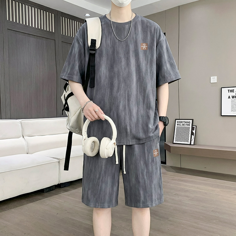【T-Shirt + 5-Point Shorts】Men' - Street Fashion Style 评论和价格