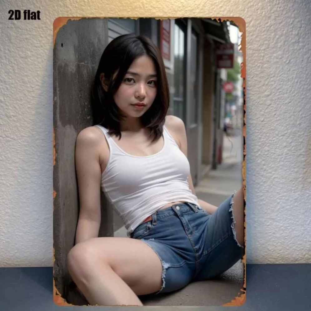 New Trendy HD Metal Wall Art - - Street Fashion Asian 评论和价格