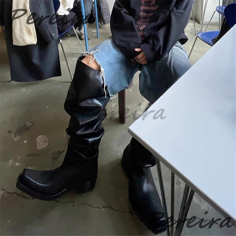 Thick Soled Over The Knee Boot - Street Fashion Rome 评论和价格